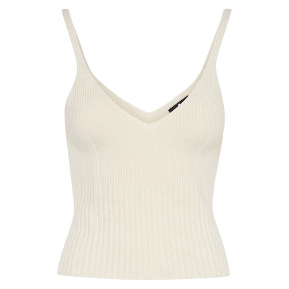 7 For All Mankind Tops - 7 For All Mankind 'Cami' Cream Cashmere Top Size M